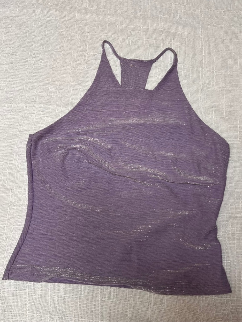 90's PS Perseption Purple Shimmer Razor Back Tank. Medium. USA made
